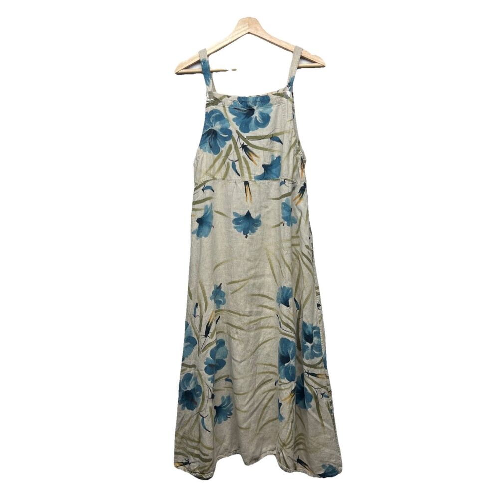 Vintage AsiaCraft 90's House Dress Boho Sleeveless Maxi Size S Small Hawaiian